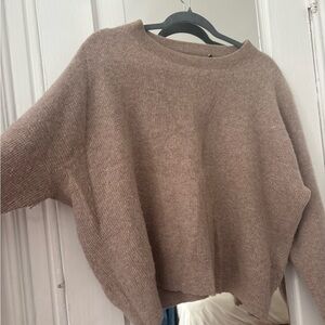 Madewell Tan Crew Neck Sweater